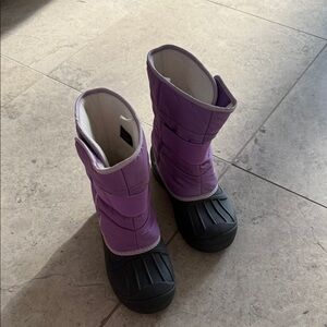 Cat & Jack Purple and Black Winter Boots